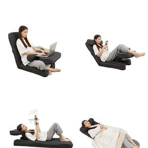 Chaise d'ordinateur pliable ergonomique de style moderne <span class=keywords><strong>Kyanos</strong></span> avec dossier en tissu rembourré en coton pour chambre à coucher - Product Image 5