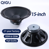 Haut-parleur 15 pouces, bobine vocale 65 mm, aimant en ferrite 156 mm, subwoofer, système audio professionnel, woofer médium-basse
