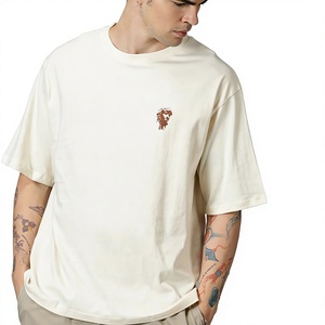 เสื้อยืดฮิปฮอปคอตตอน 100% ทรงโอเวอร์ไซส์สั่งทำพิเศษ แบบยูนิเซ็กส์ ไหล่ตก ทรงหนา สตรีทแวร์ รับผลิตแบบ OEM แบรนด์ส่วนตัว - Product Image 1