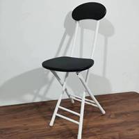 Chaise pliante noire portable, compacte et empilable pour événements commerciaux, mariages, fêtes, maison et bureau