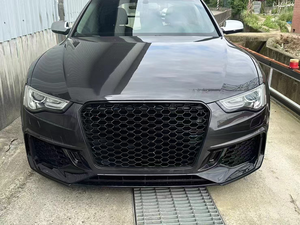 Nouveaux kits de carrosserie avant PNB de haute qualité pour Audi A5 B8.5/S5 2012-2019, style RS5 B9, pare-chocs noir brillant, fixation par clip, trou ACC, installation facile - Product Image 3