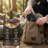 Mini projecteur de poche portable FHD sans fil pour smartphone et ordinateur portable, rechargeable 3800 mAh, idéal pour l'extérieur