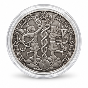 Moneta Commemorativa dei Tarocchi Zodiacali 2026, 12 Segni Placcati in Argento con Rilievo 3D e Custodia in Acrilico - Product Image 4