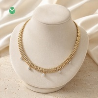 Collier personnalisé de luxe pour femme, chaîne de choker avec diamant de laboratoire, cadeau de mariage, certifié IGI, taille brillant, 14k/18k