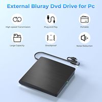 Graveur Blu-ray 50G Lecteur/Graveur BD USB 3.0 Type-C Lecteurs Optiques Externes Graveur de Disques Blu-ray DVD pour PC de Bureau Sauvegarde de Données