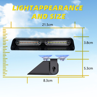 Nueva Luz LED para Automóvil, Luz Estroboscópica de Emergencia para Parabrisas de Automóvil de 48 W, Nueva Condición, Colores Intermitentes Rojo, Azul, Ámbar y Blanco