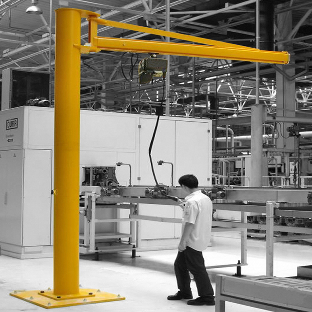 Remote Control 2 Ton Electric Column Cantilever Jib Crane for Construction