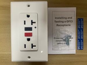 20A GFCI 220V 콘센트 누전 차단기 이중 콘센트, 250V GFCI 전기 콘센트, 벽면 소켓 - Product Image 3