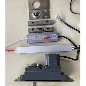 Невидимая установка для деревянной поворотной двери Современная-моторизованная Центральная Поворотная дверная аппаратная система - Product Image 3