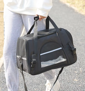 Thoải mái có thể điều chỉnh ráp Túi xách biểu tượng tùy chỉnh hãng hàng không được phê duyệt dễ dàng mang theo không gian lớn khóa mèo Puppy Pet <span class=keywords><strong>Carrier</strong></span> lồng - Product Image 5