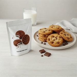 Sacs en Mylar à Fond Debout Imprimés Personnalisés de 3,5 g avec Fermeture Éclair Refermable et Protection Enfant pour le Stockage de Bonbons/Gummies - Product Image 1