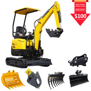 Mini escavatore durevole dell'elsa 1.7 tonnellate con le tracce di gomma per l'operazione stabile sul Mini escavatore dell'elsa molle - Product Image 3