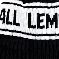 Casquette Jacquard Brodé Noir et Blanc OEM ODM avec Revers, Logo Personnalisé, Bonnet pour Activités Extérieures Automnales, 100% Acrylique