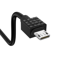 Kabel Data Pengisi Daya Cepat KAKUSIGA untuk Ponsel, Konektor USB 3.1 Tipe-C, Kabel USB 2.0 Tipe-C ke Micro B Male
