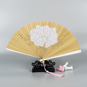 Fatingna <span class=keywords><strong>พัด</strong></span>ลมพับได้สไตล์ญี่ปุ่นไม้ไผ่สไตล์โบราณ<span class=keywords><strong>พัด</strong></span>ผ้ามือถือสำหรับงานแต่งงานตกแต่งด้วยพู่ - Product Image 5