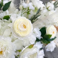 2-3m Kunstzijde Rozen Bloemenrij Op Maat Gemaakt voor Bruiloft Tafeldecoratie Achterwand Boog Evenement Podiumdecoratie