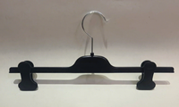 Maßgefertigte 36cm Kunststoff-Hosenbügel mit Clips