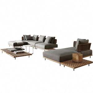 أريكة من الخوص بتصميم فريد ومريح للأماكن الخارجية والشاطئ - Product Image 1