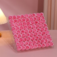 Usine En Vrac En Gros Artificielle Rose Fleurs Rose Savon Fleurs et Savon En Papier Personnalisé Rose Fleur Boîte D'emballage Cadeau
