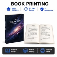 Impression personnalisée de livres de romans mystère, couverture souple avec pelliculage mat et vernis sélectif UV, papier texte crème, éditeur OEM