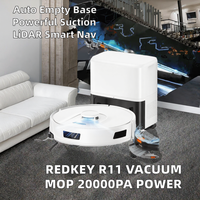 Moteur de brosse pour robot aspirateur et serpillière |   Aspiration ultra puissante de 20000 Pa |   Station de vidage automatique de poussière 4L |   Anti-emmêlement des cheveux |   Ménage UE