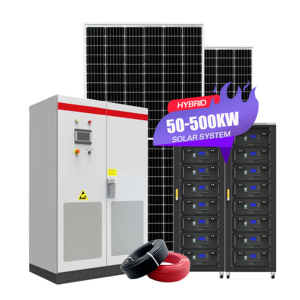 Dawnice 50kw 200kw 350kw 400kw 450KW ON OFF Grid Panel System 500kw sistemas híbridos de energía solar para uso comercial - Product Image 1