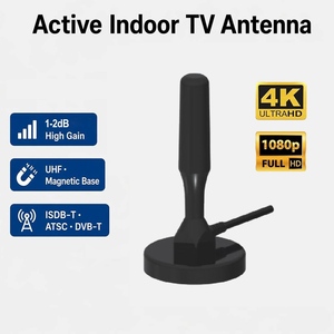 Antena de TV para Interiores y Exteriores con Base Magnética, Paquete Bilingüe Español-Portugués Personalizado, ISDB-T/ATSC para Supermercados Latinoamericanos - Product Image 1