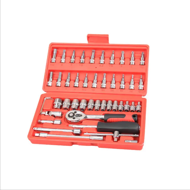 Set di chiavi a bussola per riparazione automatica Sunbright Set di strumenti meccanici Set di strumenti a cricchetto