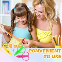 Petites ciseaux de voyage avec poignée en silicone, mini-ciseaux de sécurité pour la broderie, la couture et le patchwork