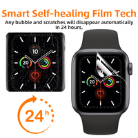 Film protecteur d'écran en hydrogel TPU pour Apple Watch Series 7 8 9 10 11 12 40 41 42 43 44 45 46 47 mm, kit d'installation Magic Box