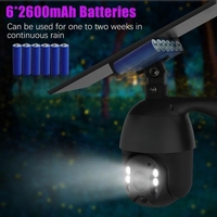 Caméra solaire moniteur 360 degrés panoramique téléphone portable extérieur HD interphone étanche pas d'électricité sans réseau