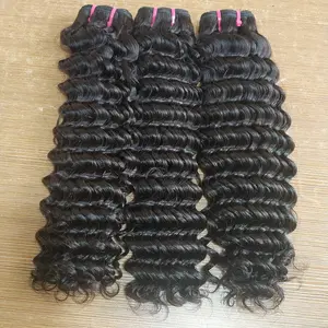 Hot Wholesale 12A India Double Drawn Bundles Weft Extensions 100% Natural Human Virgin Hair Weaving