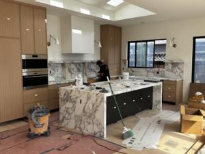 CBMmart Solid Wood Luxury Kitchen Cabinets Light Brown Cabinet for Apartment Use - Product Image 4