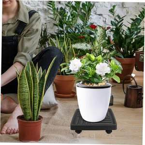 Plateau en plastique texturé carré de support respirant <span class=keywords><strong>à</strong></span> roulettes populaire bon marché de haute qualité avec 4 roues pour mariage - Product Image 4