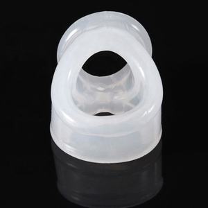 Silicone & TPE Mâle Triple Cock Ring Extensible Vibrant Sex Toys pour Hommes Aide à Retarder l'Éjaculation - Product Image 5