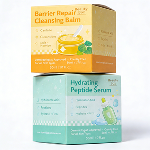 High Quality Custom Embossed Gold Foil Matt Laminated Folding Carton Paperboard Packaging <b>for</b> Cosmetic <b>Gifts</b> - Product Image 3