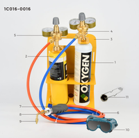 Puissant Kit de torche à gaz de brasage Portable à oxygène et MAPP avec différents accessoires