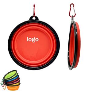 Tazón Portátil Retráctil para Perros, Tazón Plegable de Silicona para Gatos, Comedero Retráctil para Perros con Logotipo Personalizado, Tazón Promocional para Comida de Gatos para Mascotas - Product Image 1