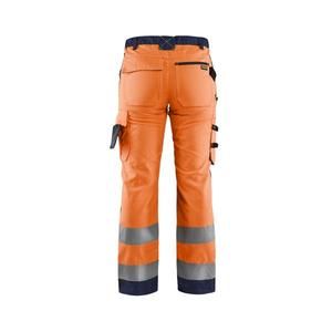 BLAKLADER - 715518115389D25 Pantalon haute visibilité pour femme sans poches à clous Orange/Bleu marine-EAN 7330509502471 HI-VIS WORKWEAR - Product Image 3