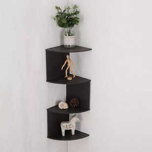 Étagère d'angle murale Hui Shijia à 5 niveaux en PVC, sans perçage, pour livres et jouets - Product Image 4