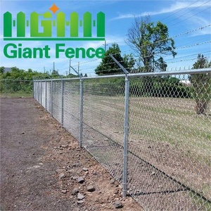 8 ft 11 Gauge mạ kẽm Chuỗi liên kết hàng rào duy nhất 3 Strand barb dễ dàng lắp ráp Swing cổng nông nghiệp vườn thép PVC tráng 3D - Product Image 3