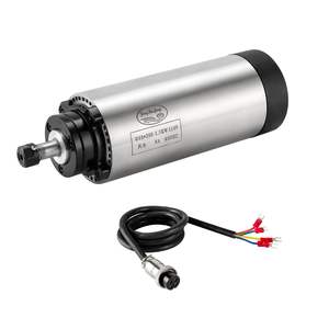 Motor de Husillo CNC de 1.5KW ER16 24000 RPM Refrigerado por Aire para Router, Corte de Madera, Grabado y Fresado, Diámetro de 80mm - Product Image 1