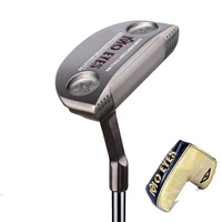 Putter de golf en fer doux 304, tête forgée en forme de lame, usinée CNC, faible COG, 34 pouces, manche en acier, or/argent/gris anthracite, OEM, droitier, pour homme