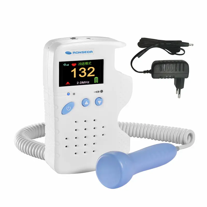 Дешевый карманный фетальный ультразвуковой допплер с цветным ЖК-дисплеем RSD FD200C отвечает ежедневной проверке дома, клиники, сообщества и больницы
