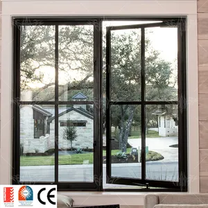 Aluminum 1 Way Double Glass Windows Price House Window Glass Design Reflective Glass Windows