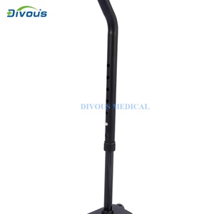 Bastón para caminar con función de asiento y soporte para ponerse de pie, ajustable, con base cuádruple y mangos de espuma - Product Image 5