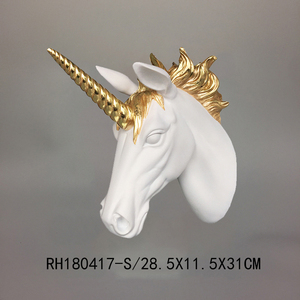 Nordische Einhorn statue moderne Pferde-Art-Deco-Skulptur einfache Tierharz verzierung für kreative Wohnzimmer dekoration - Product Image 5