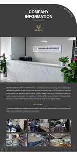 Vitrina Elegante MASTER <span class=keywords><strong>en</strong></span> Dorado y Blanco para Joyería, Superficie Ecológica, Gabinete de Almacenamiento Inferior Grande, Ideal para Exhibición <span class=keywords><strong>en</strong></span> Tiendas de Joyería - Product Image 5