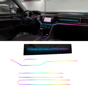 ไฟตกแต่งภายในรถยนต์หรูหรา Symphony สำหรับ Volkswagen Teramont ชุดไฟ LED แถบอะคริลิคใยแก้วนำแสง ขายจากโรงงาน - Product Image 1
