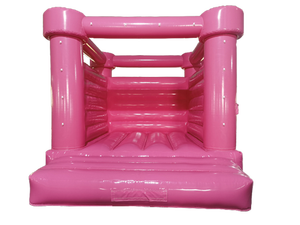Château gonflable rose commercial pour fêtes et mariages – <span class=keywords><strong>Location</strong></span> de structures gonflables pour événements - Product Image 1